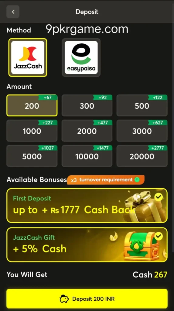 9PKR Login